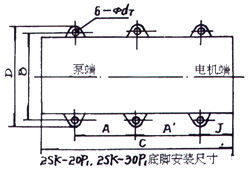 2SK-3P1、2SK-6P1、2SK-12P1、2SK-20P1、2SK-30P1外形及安裝圖 